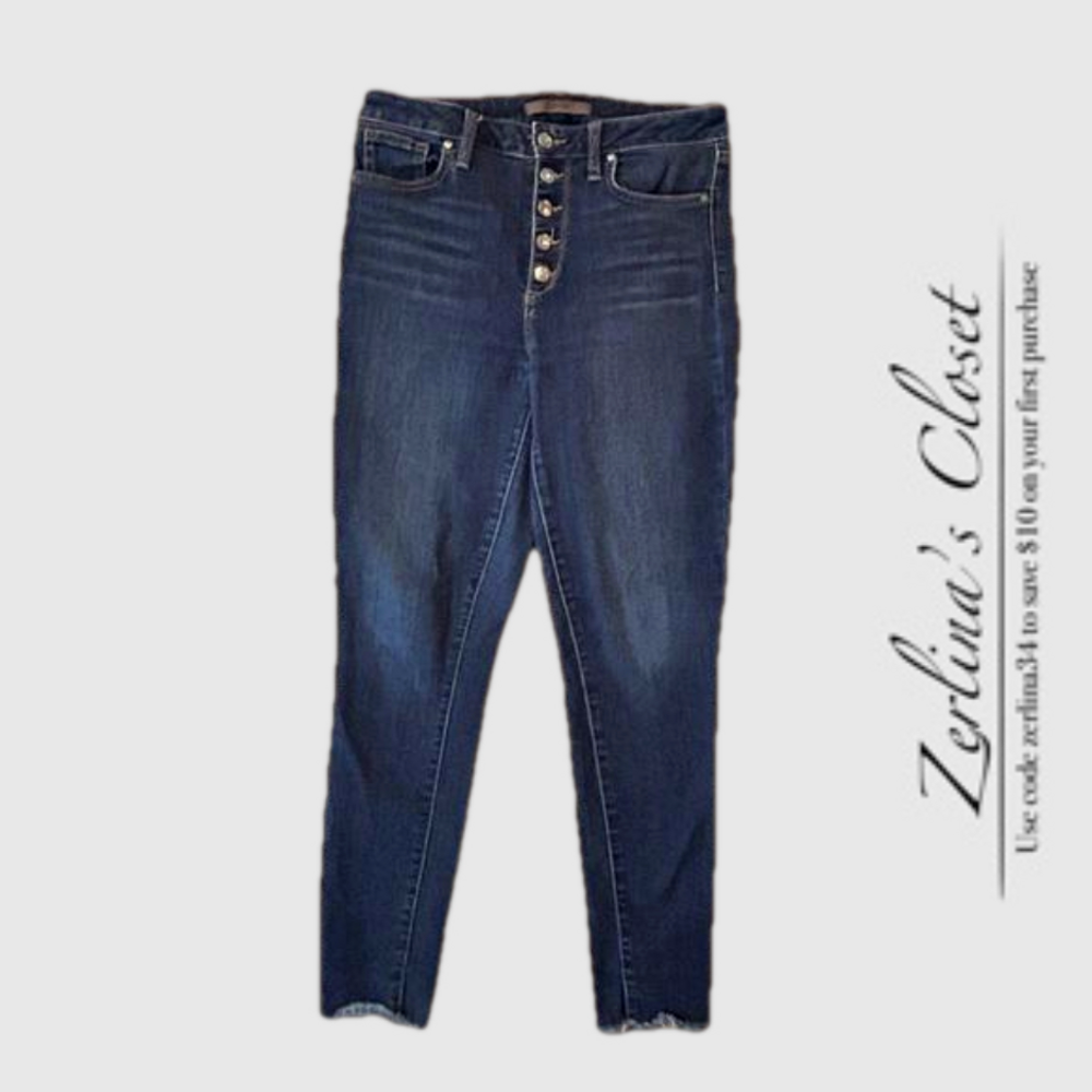 Joe’s Jeans 5 Button Stretch Skinny Raw Hem 29